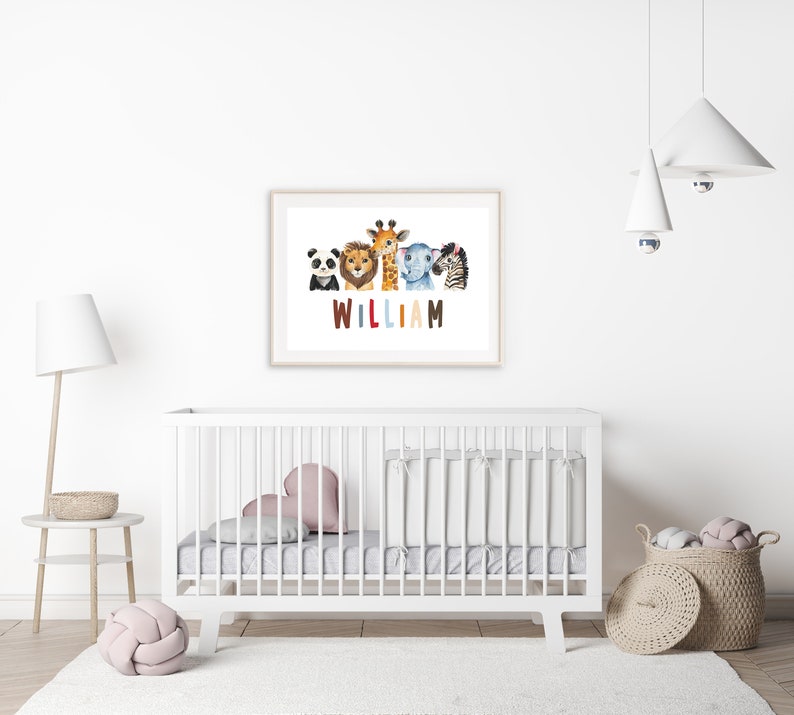 Safari Nursery Prints DIGITAL DOWNLOAD Safari Nursery Baby Etsy UK