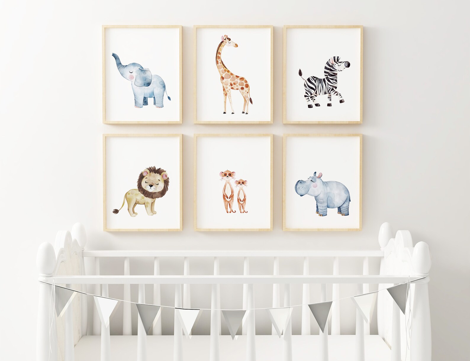 SAFARI NURSERY PRINTS Baby Room Prints Baby Room Decor Etsy