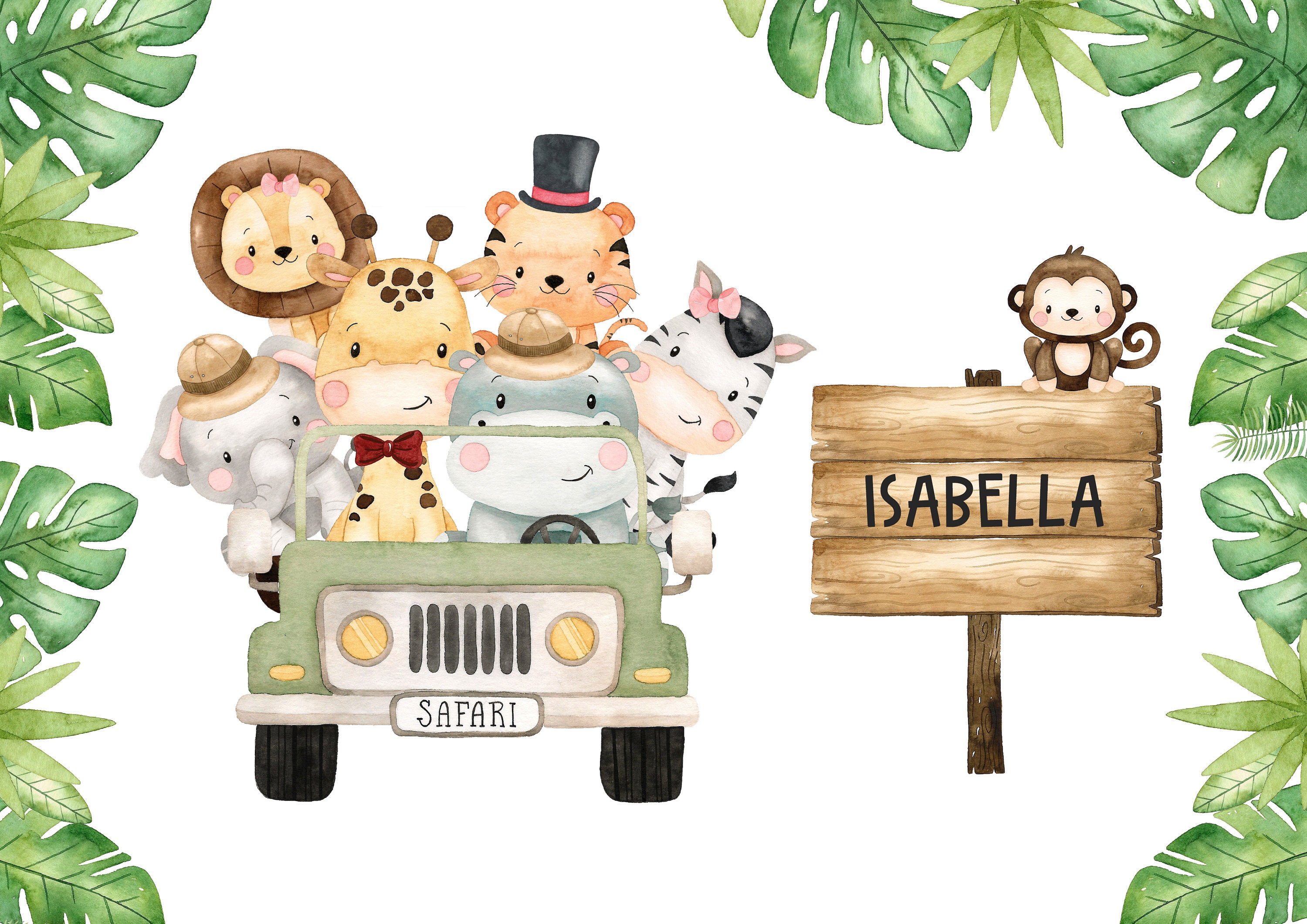 Safari Nursery Prints DIGITAL DOWNLOAD Safari Nursery Baby | Etsy