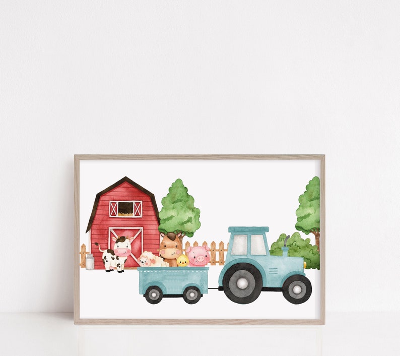 Nursery Farm Prints DIGITAL DOWNLOAD Nursery Art Print Etsy