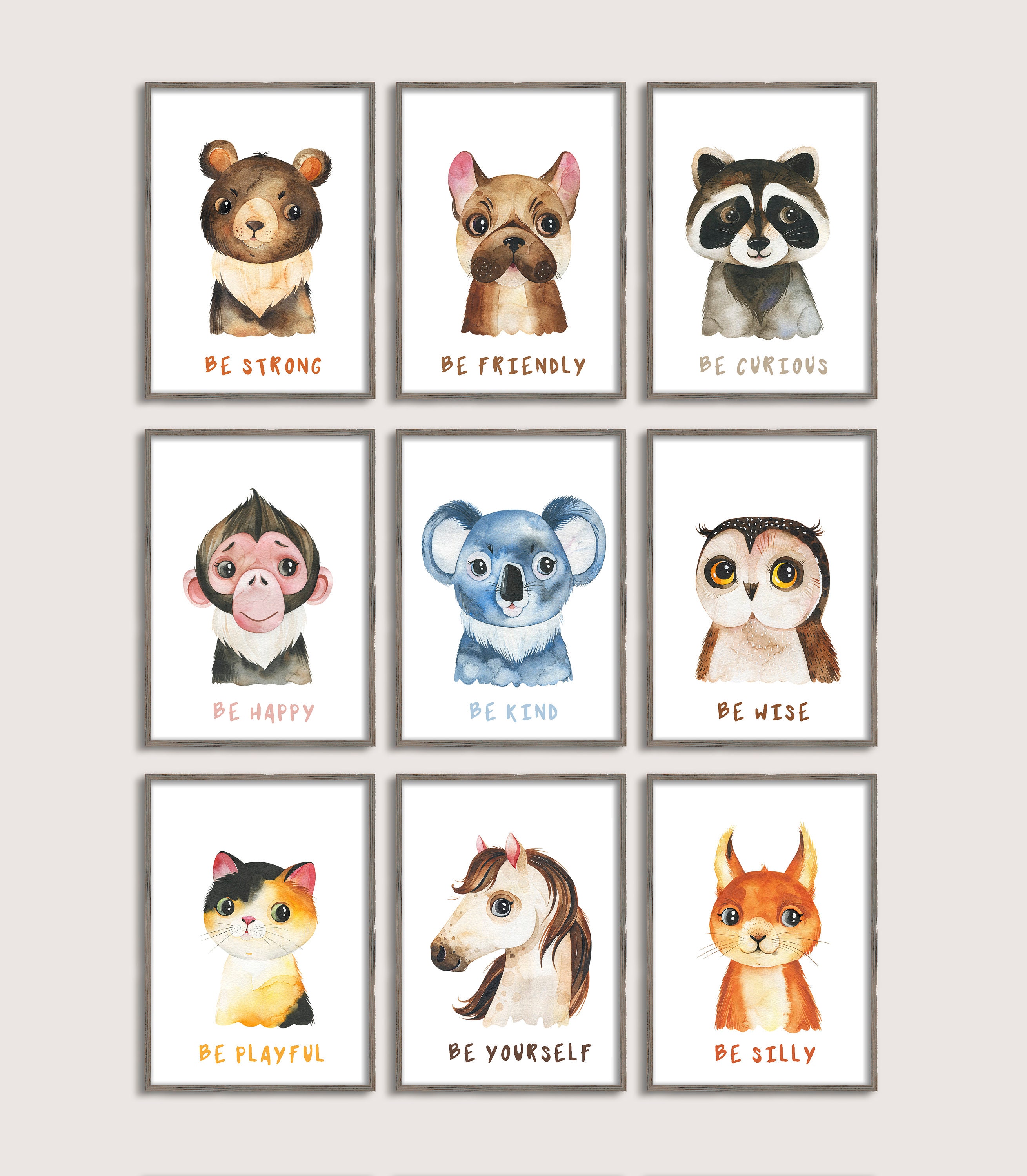 Nursery Animal Prints Nursery Prints Animal Prints For Etsy