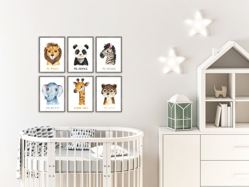 Nursery Animal Prints Nursery Prints Animal Prints For Etsy