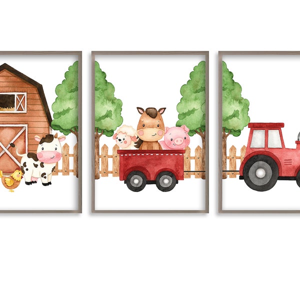 Farm Animal Art Etsy UK