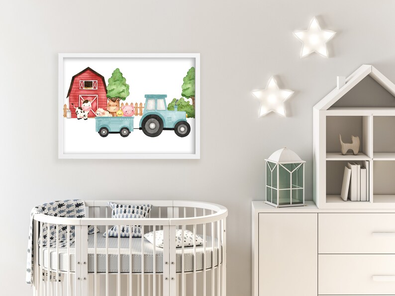 Nursery Farm Prints DIGITAL DOWNLOAD Nursery Art Print Etsy