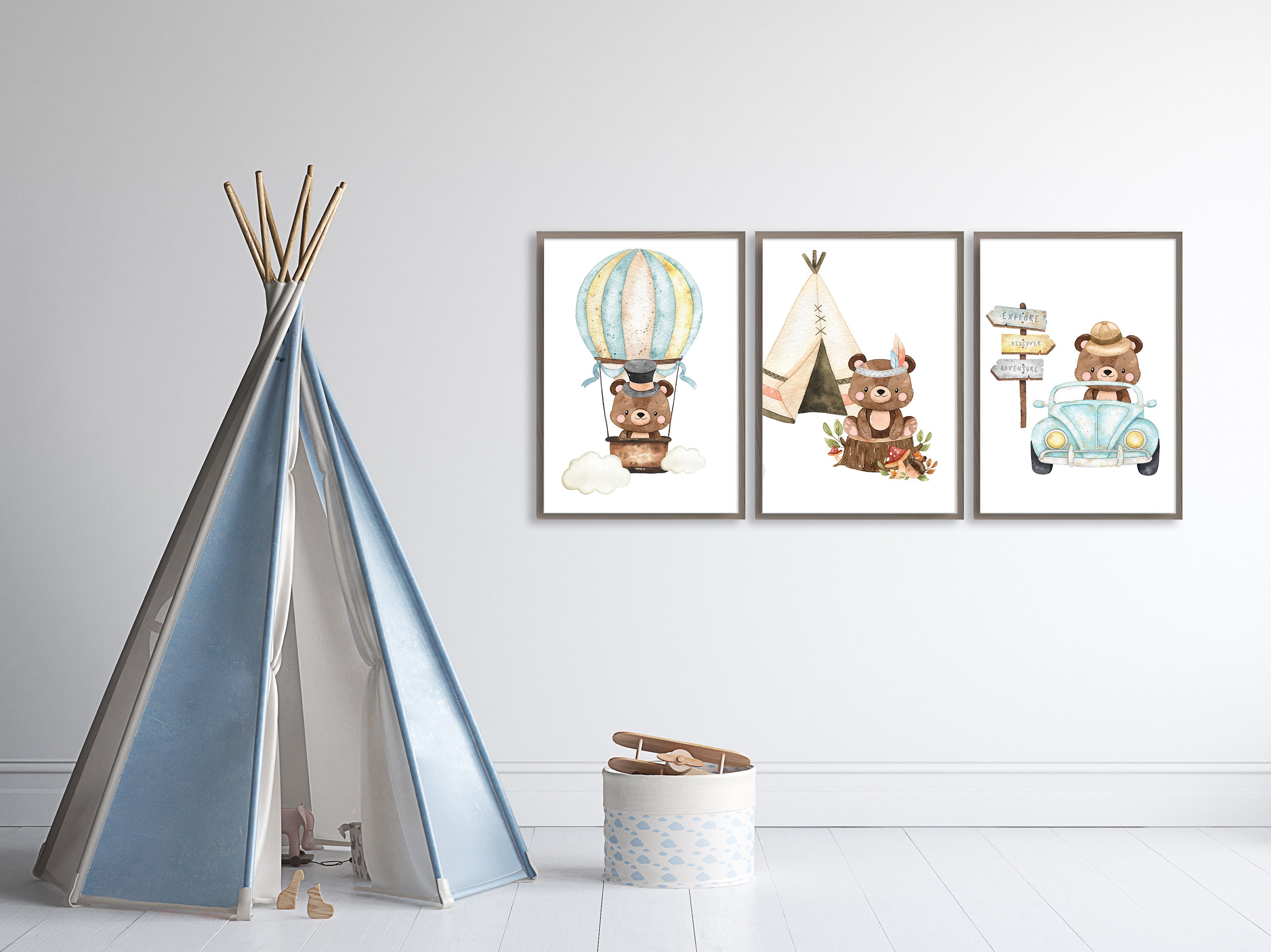 Baby Room Prints Baby Room Decor Baby Wall Art Woodland Etsy