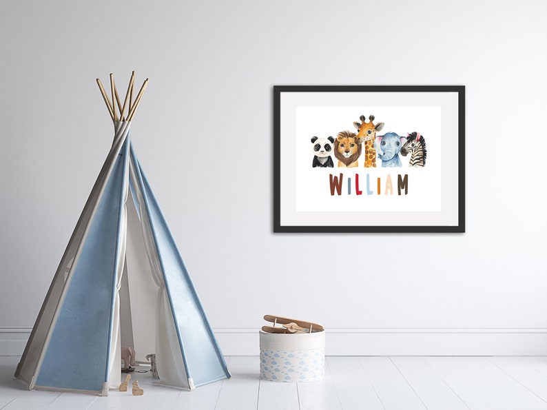 Safari Nursery Prints DIGITAL DOWNLOAD Safari Nursery Baby Etsy UK