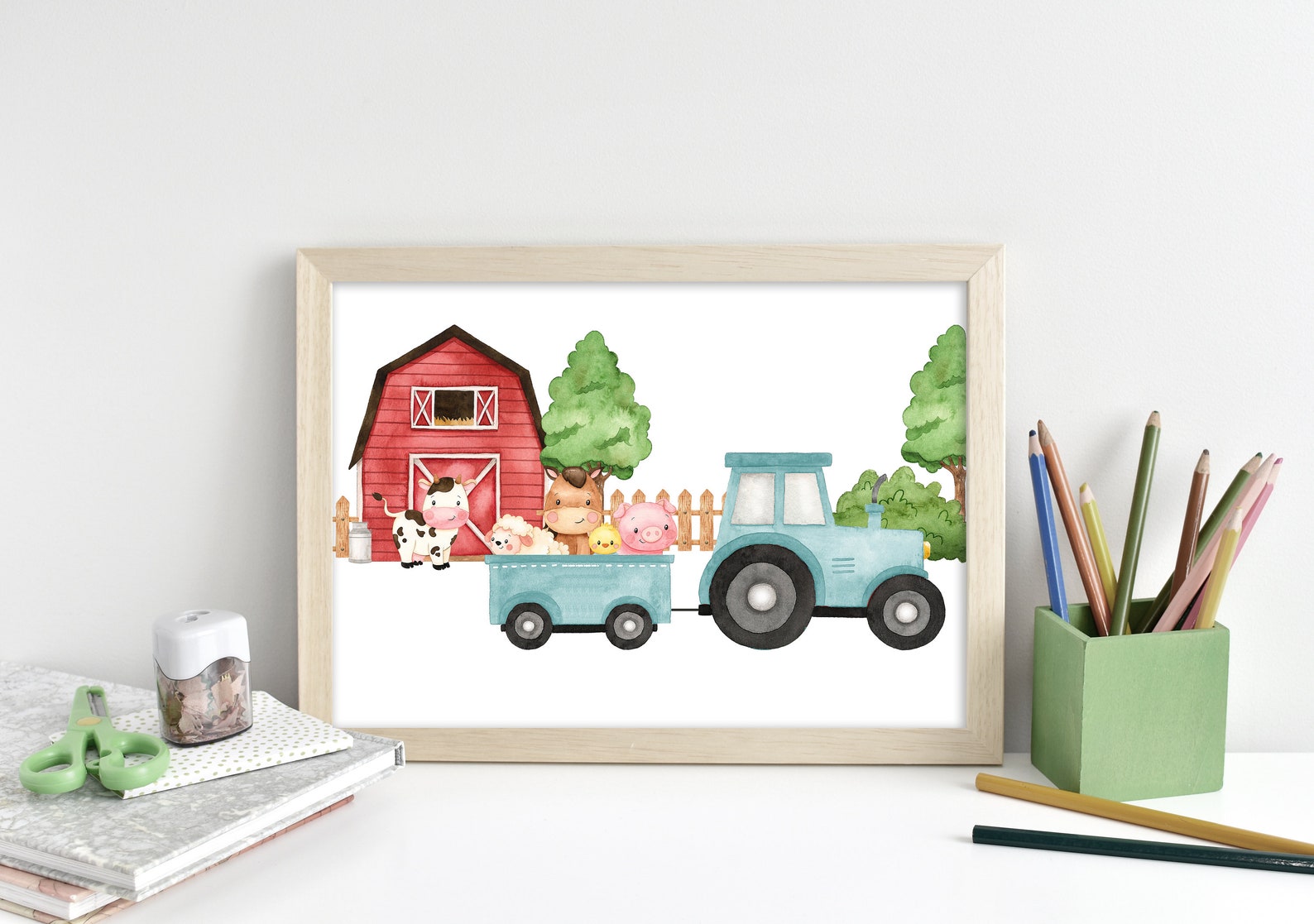 Nursery Farm Prints DIGITAL DOWNLOAD Nursery Art Print Etsy