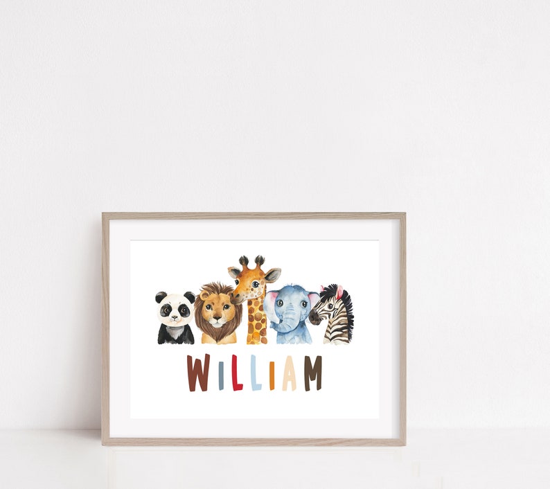Safari Nursery Prints DIGITAL DOWNLOAD Safari Nursery Baby Etsy UK