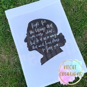 Mini Garden flag with Ruth Bader Ginsburg/RBG Quote/Ruth Bader Ginsburg Silhouette