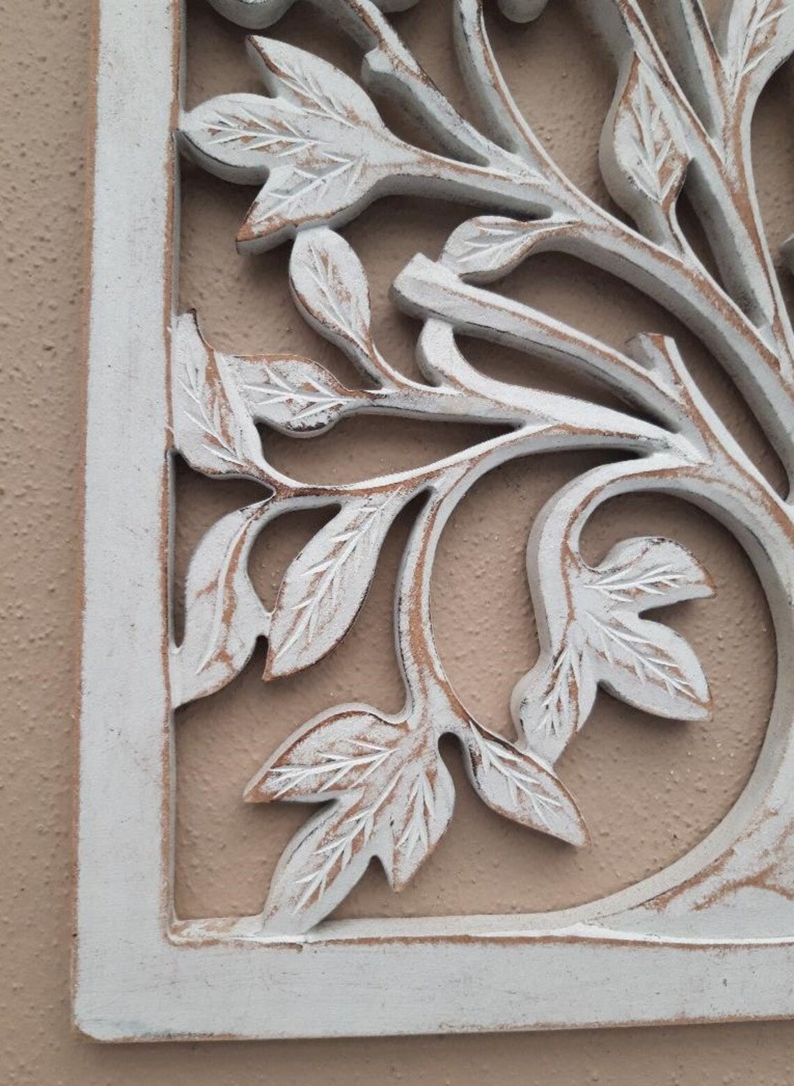 Shabby Chic Tree of Life Wall Art Unusual Whitewash Tree of Etsy