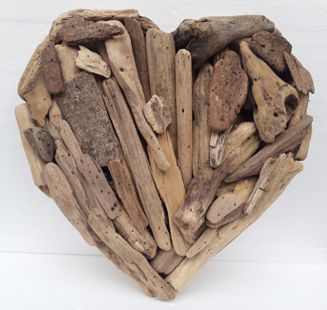 Large Driftwood Heart Wall Plaque Hand Made in Bali Wooden Etsy UK