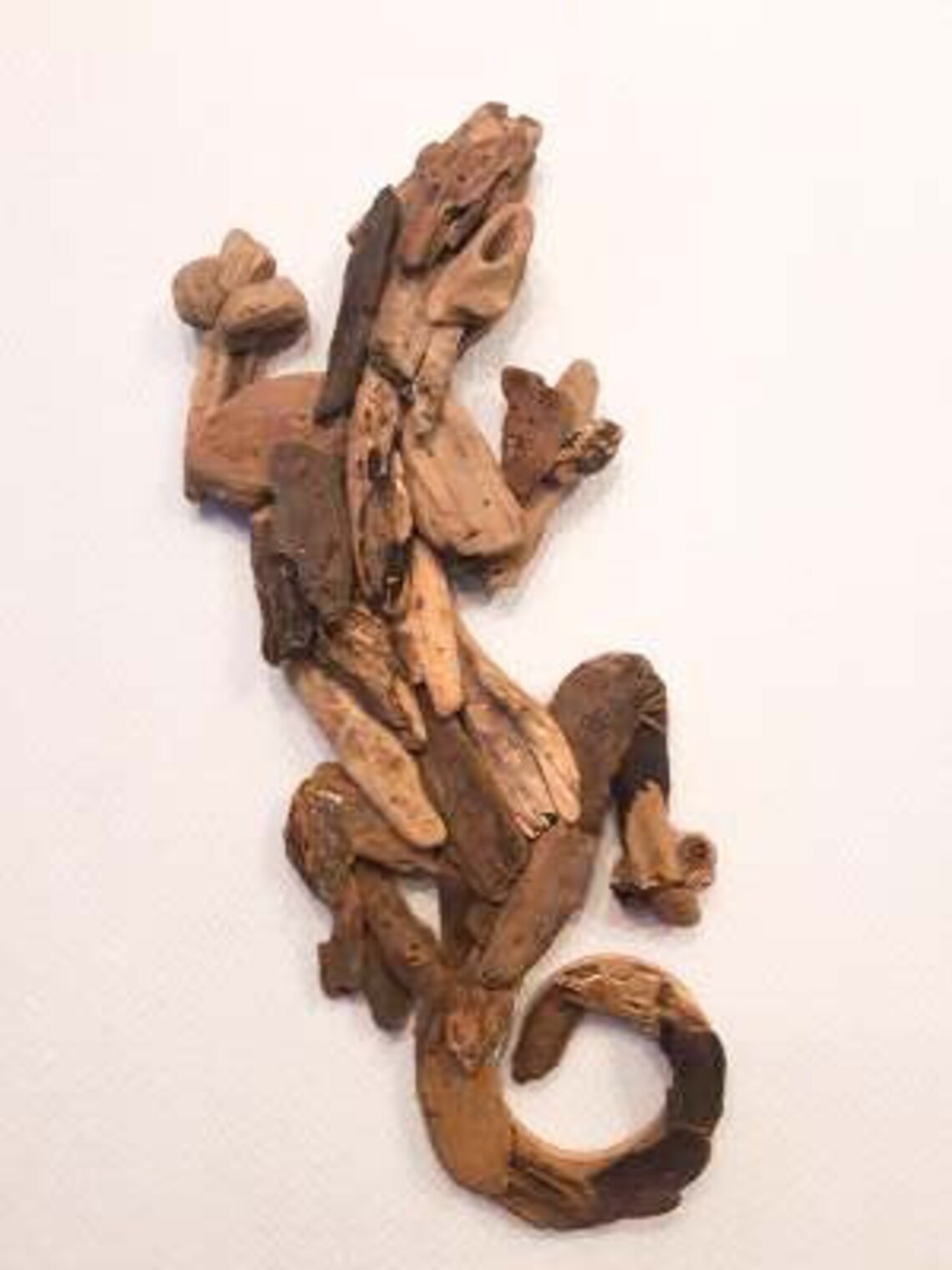 Unusual Driftwood Lizard Wall Art Unusual Driftwood Gecko Wall Etsy UK