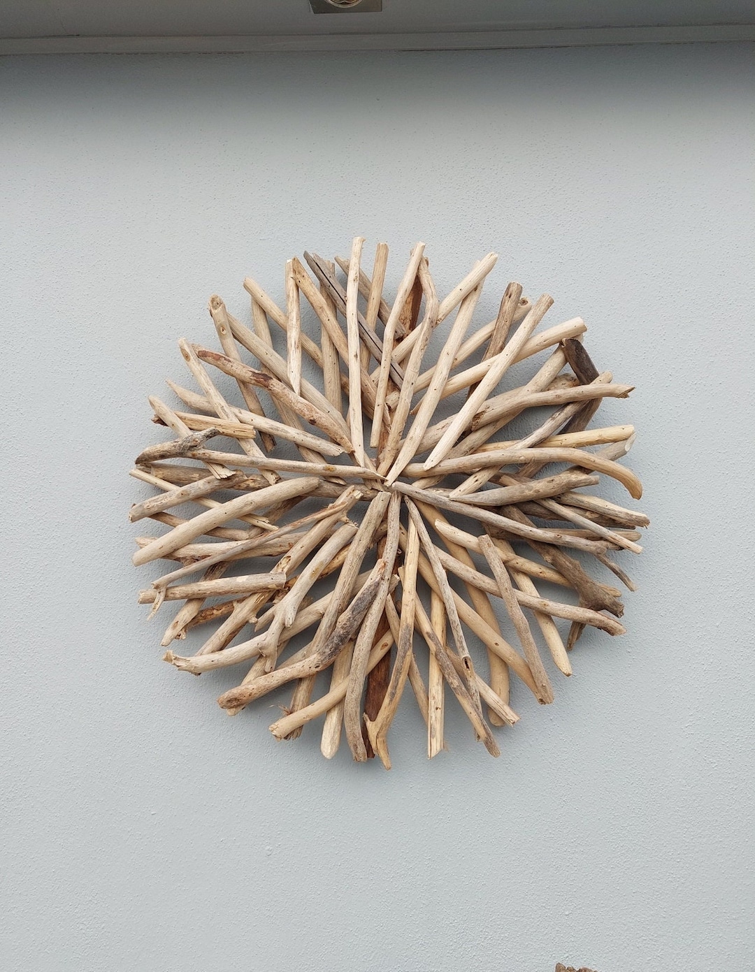Hand Made Driftwood Circle Wall Plaque 60cm Wooden Wall Plaque Etsy