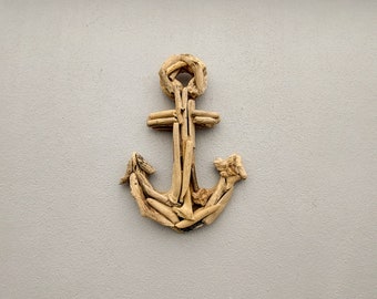Unusual Natural Driftwood Wall Anchor 40cm Rustic Boho Wall Anchor
