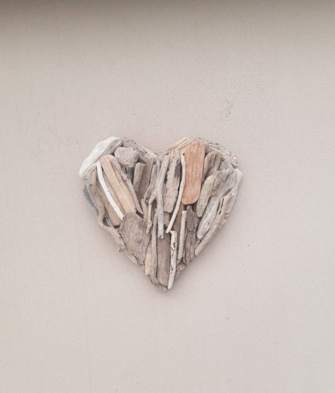 Large Driftwood Heart Wall Plaque Hand Made in Bali Wooden Love Heart
