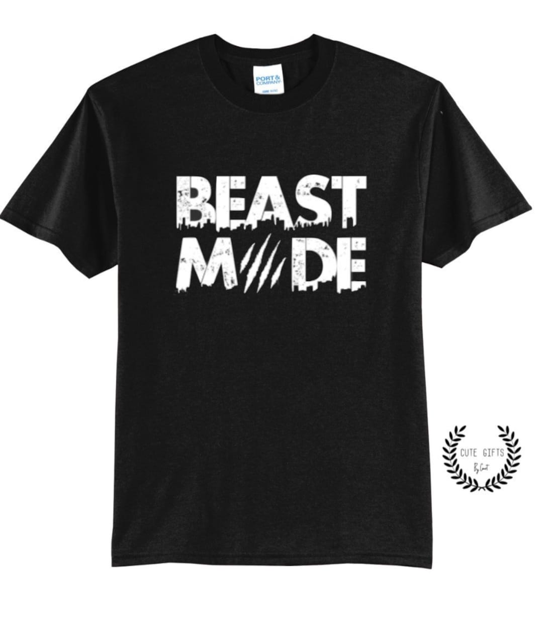 Beast Mode Shirt Men's Gym Shirt Big and Tall Gym Shirt Big and Tall