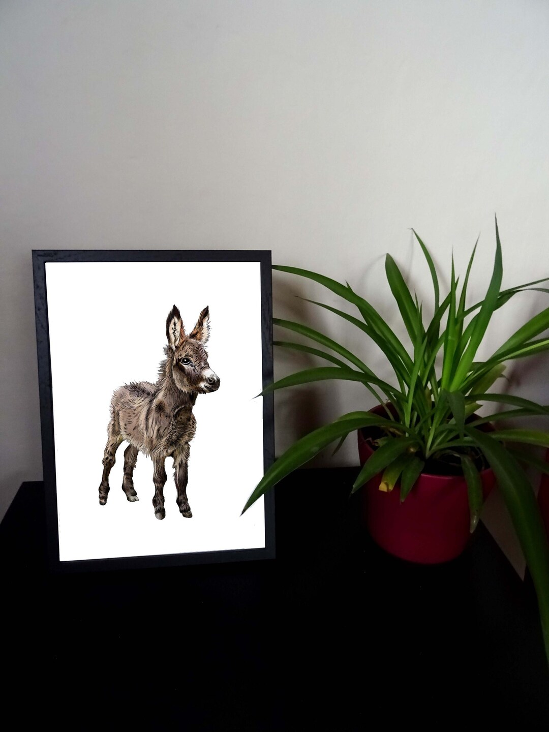 Baby Donkey Print for Barnyard Animal Lover Unique Nursery Etsy