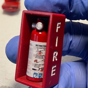 1:12 scale Painted miniature fire alarm kit replica
