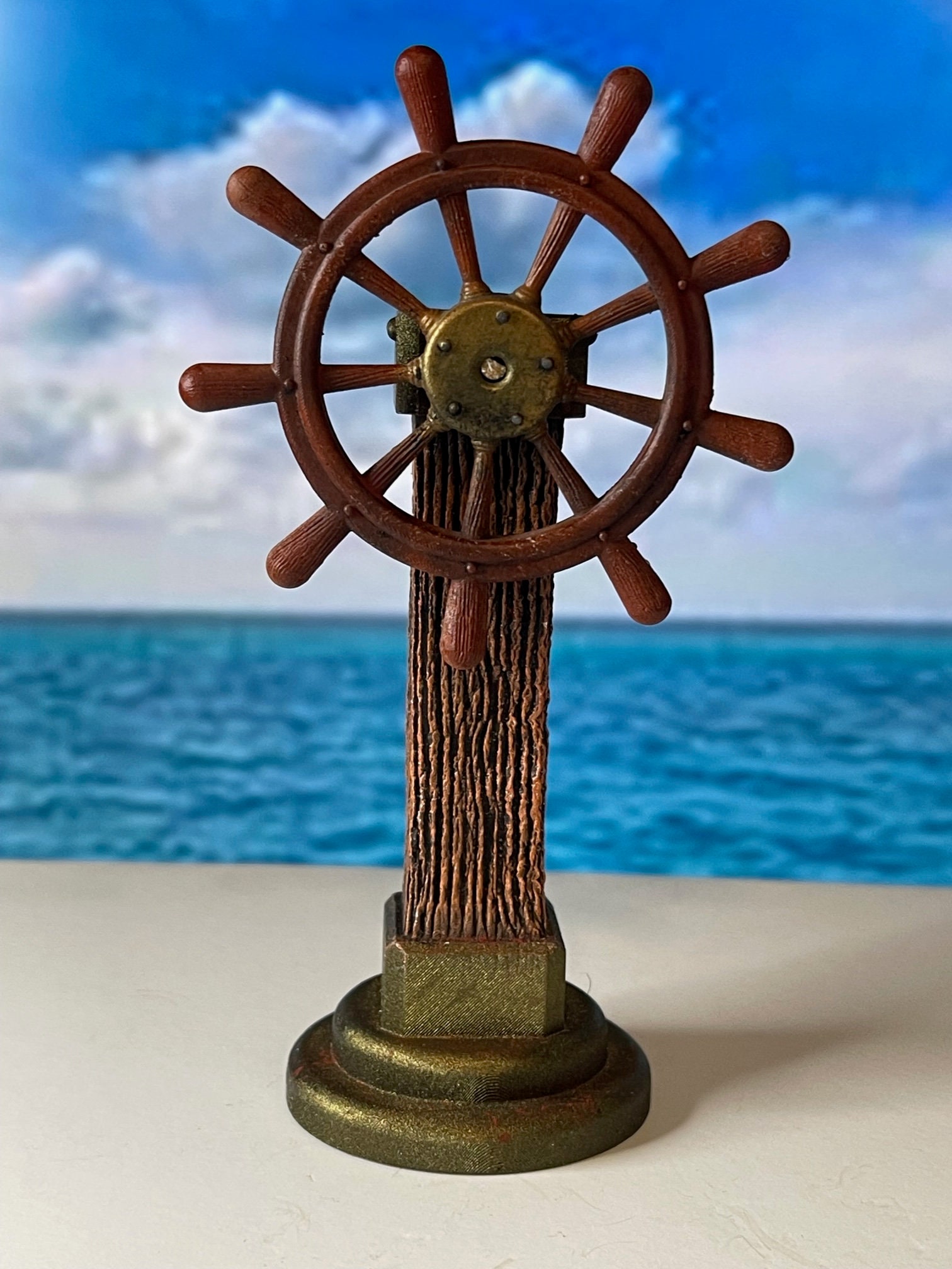Brass Ship Wheel 
