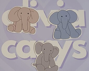 Cute Elephant Stickers for laptops scrapbooking gifts cards green amusable soft cuddly toy gift for her him boyfriend girlfriend decorate