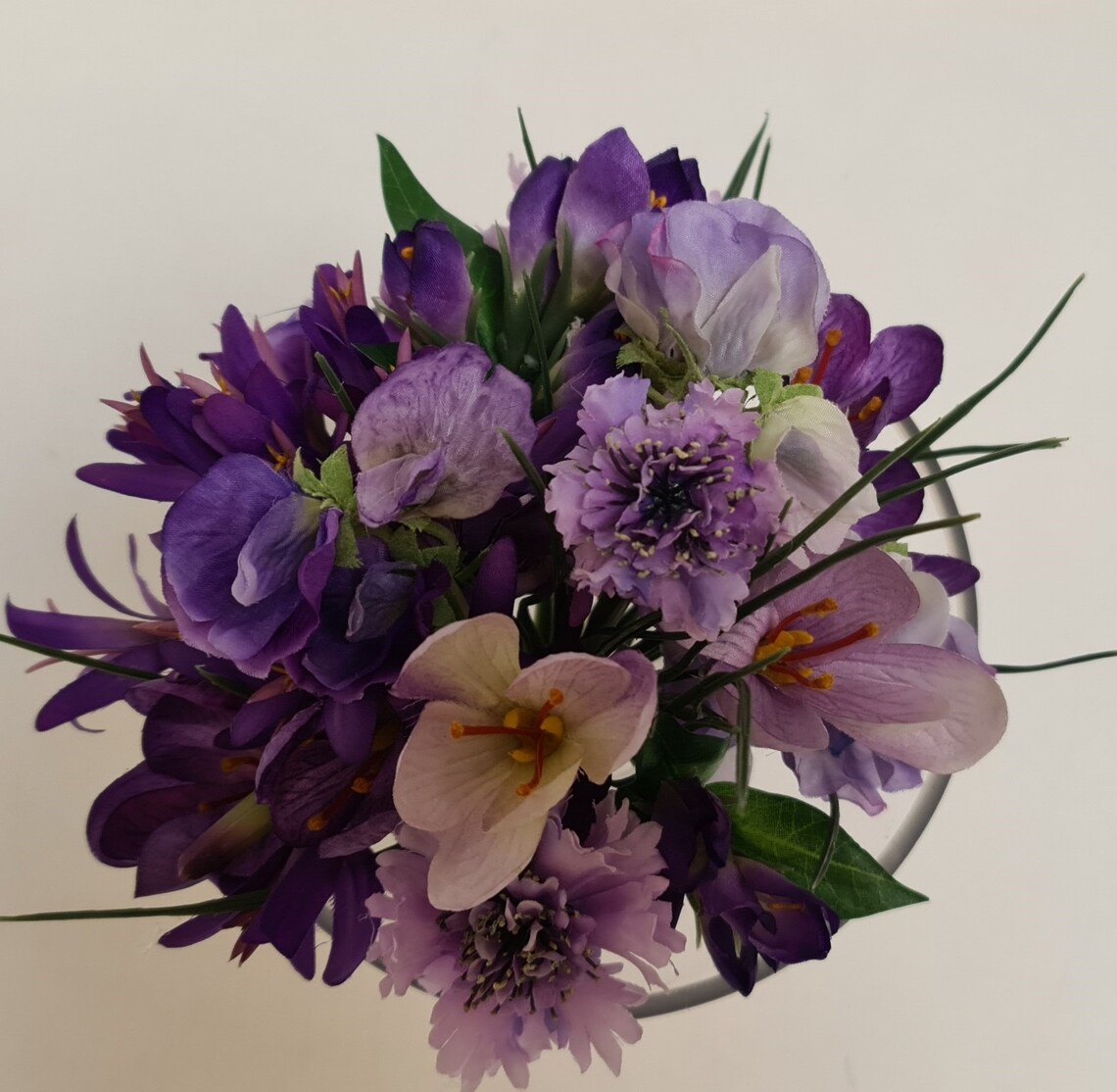 Sweetpea Cornflower Crocus Bouquet. Pretty little spring | Etsy