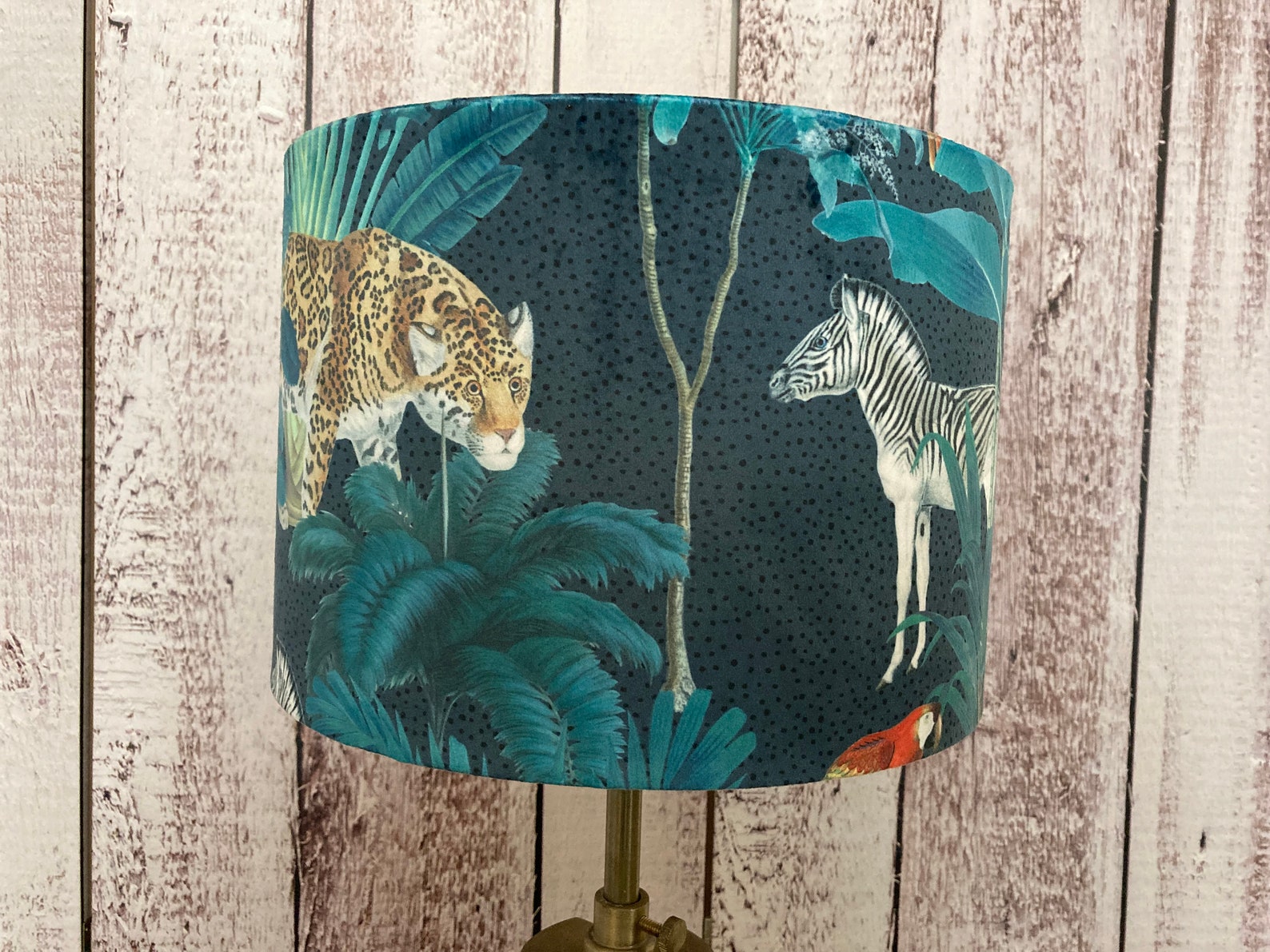Velveteen jungle Lamp Shade 30 cm also available in 20 cm 3 Etsy