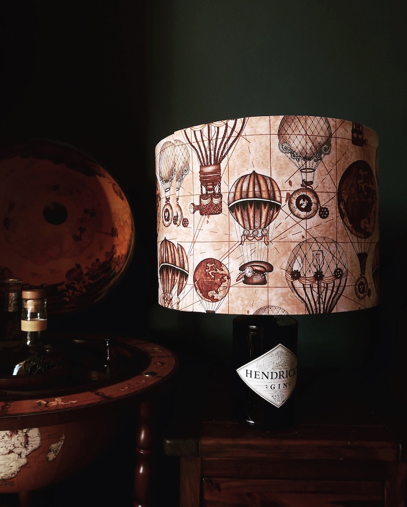 also available in 20cm 30cm wide Steampunk Hot air Balloon Lamp Shade 3 lining options.