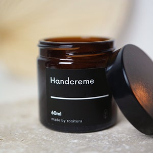 customizable cream jar made of brown glass, reusable, recyclable, made in Germany