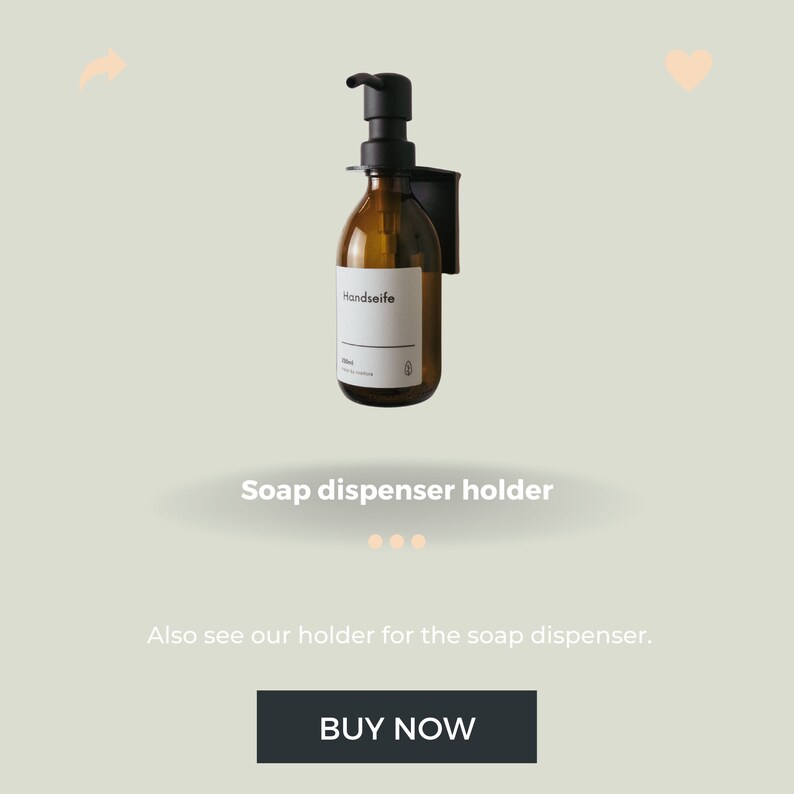 Customizable Soap Dispenser Made of 100 Recyclable Amber Etsy