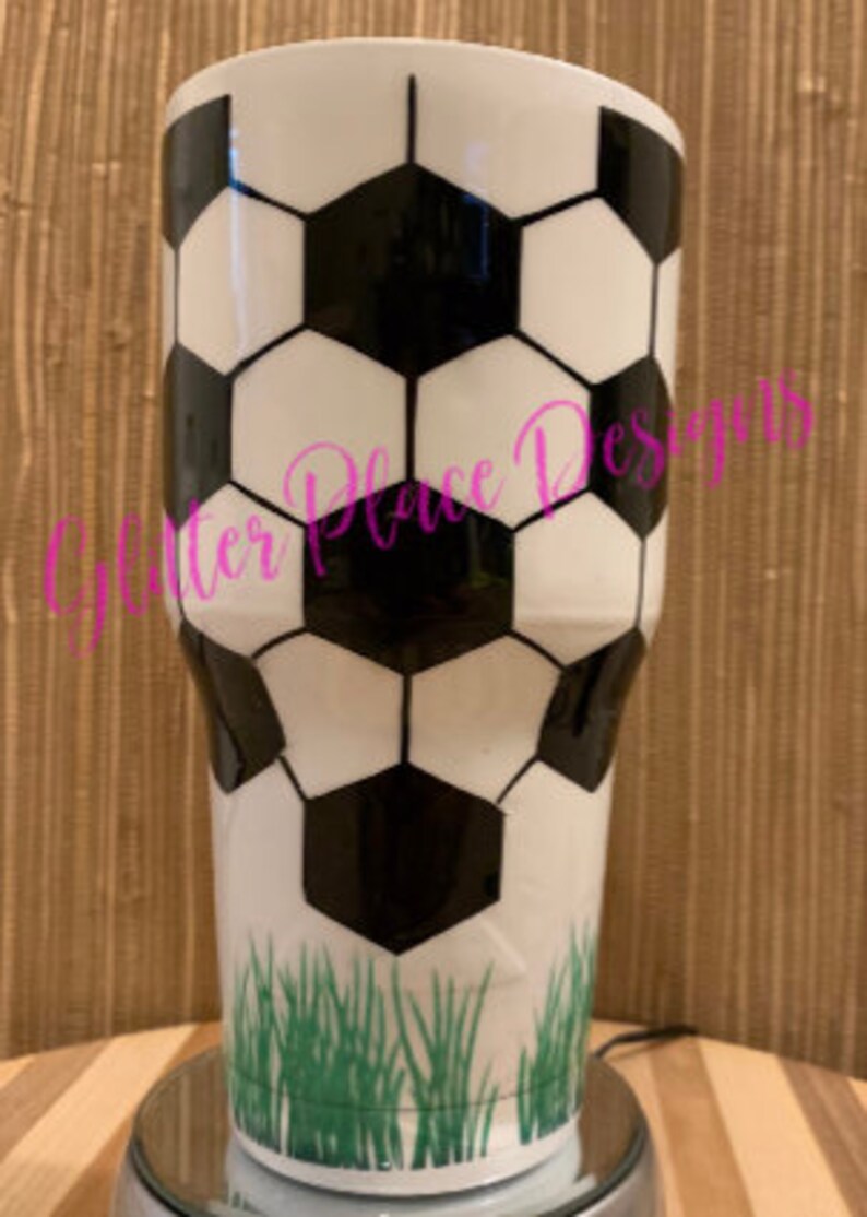 Soccer 30oz Tumbler Custom Tumbler Personalized Tumbler Etsy