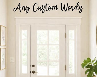 Personalized Wooden Script Sign – Custom Home Wall Decor