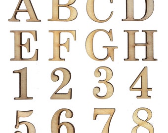 6 INDIVIDUAL Fatty Font Letters & Numbers – Make a Wood Sign