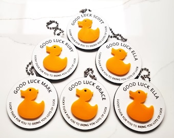 Personalised Good Luck Duck Tags, Lucky Duck, Lucky Duck Gift, PTA Gifting, End of year Gift 2025, Nursery Children Gift, Teacher Pupil Gift
