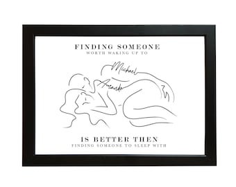 Personalised Beautiful Valentines Day Gift, Together Forever, Anniversary, Engagement Wedding Print for His or Her, Husband and Wife