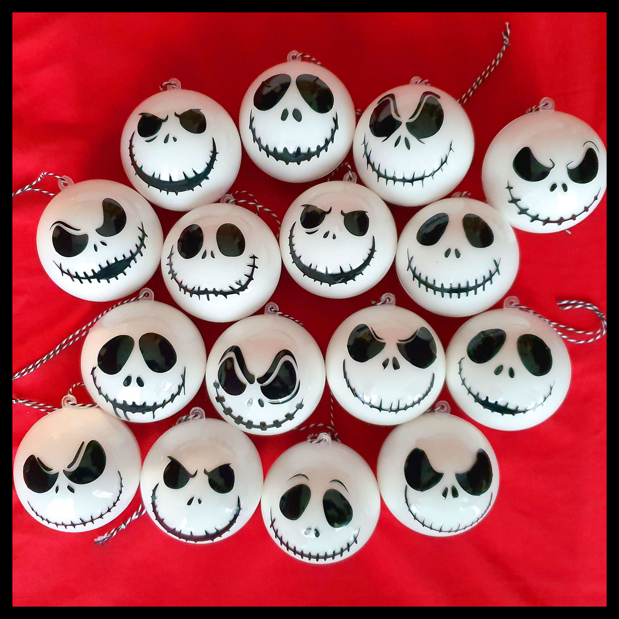 Nightmare Before Christmas baubles Jack Skellington winter Etsy