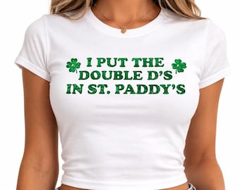 Green Glitter Shamrock St. Paddy's Day Iron On Transfer – Funny Irish DIY Shirt Decal