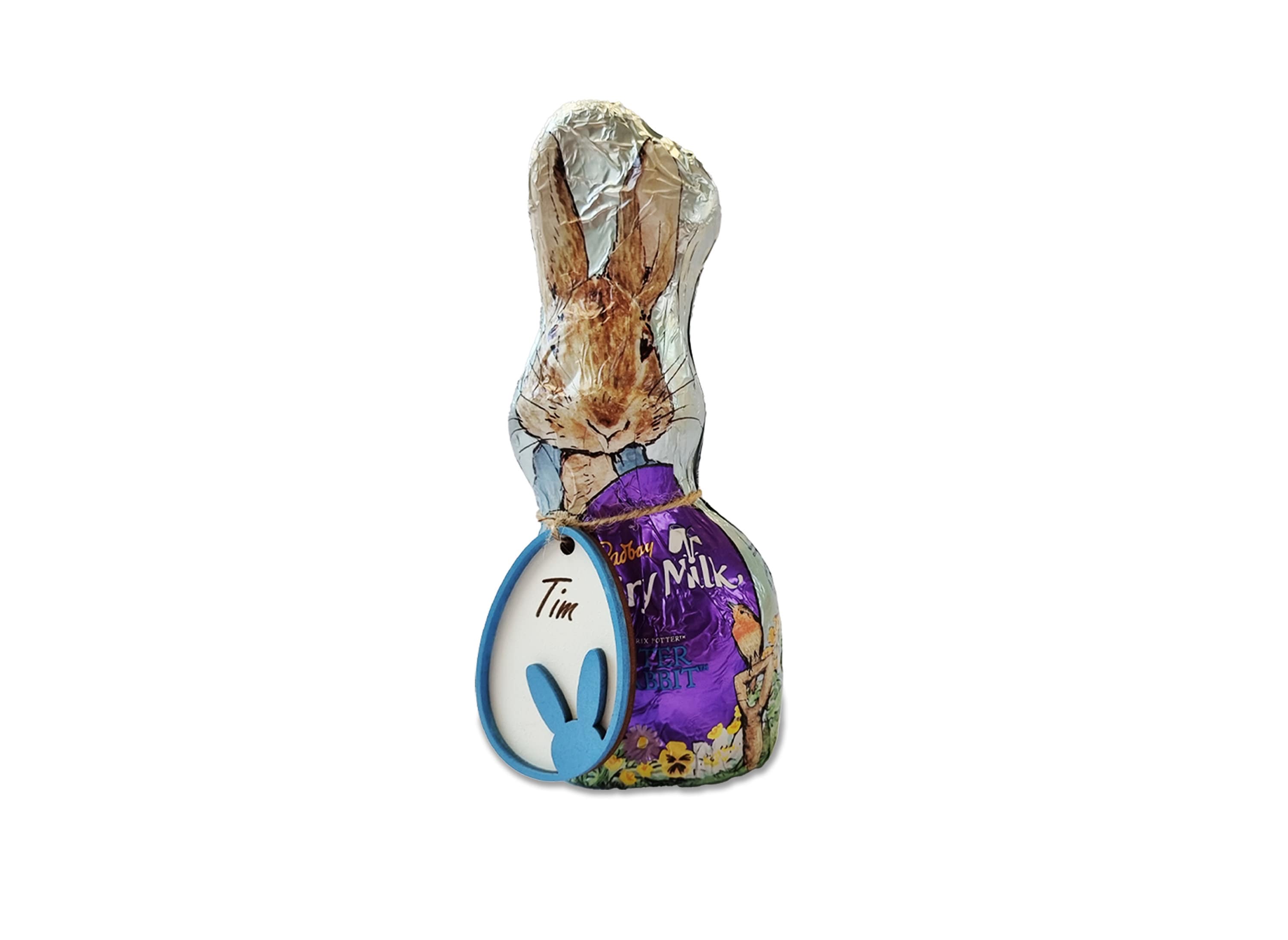 Personalized Easter Wooden Bunny Gift Decoration Tag, Personalized Easter Decor Children’s Easter Gift, Baby Easter Gift, Easter Basket Tags