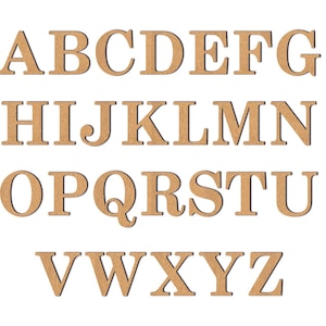 Letras de madera hechas de MDF Medite de 4 mm, tamaños que van desde 90 mm hasta 400 mm, letrero de madera para nombre, arte de pared, decoración del hogar