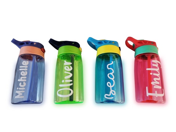 Kids Water Bottles/kid Water Bottle With Flip Top and Straw/child Water  Bottles/personalised Kids Cups/childs Water Bottle/back to School -   Sweden