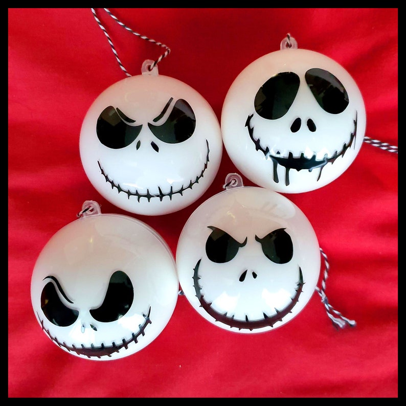 Nightmare Before Christmas Baubles Jack Skellington Winter Etsy UK