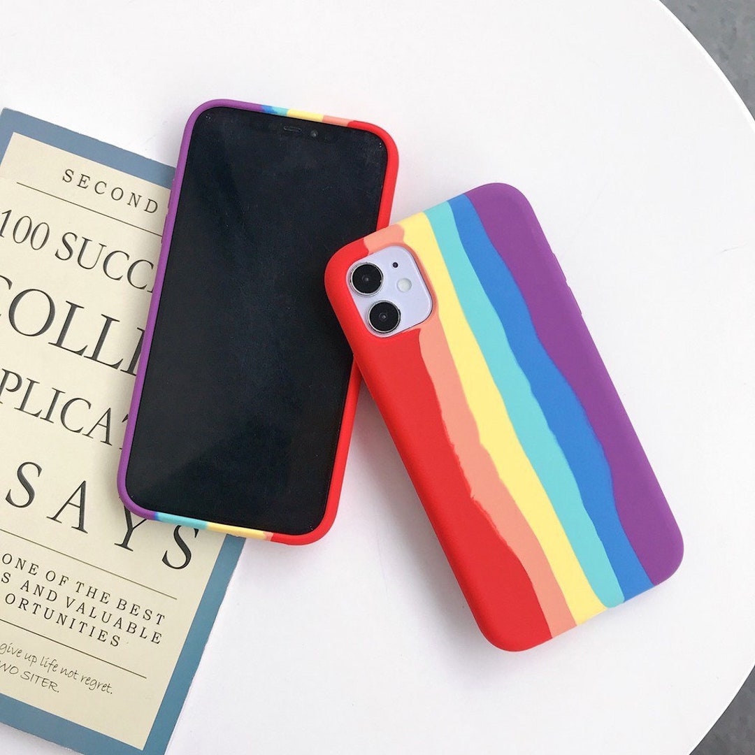 Rainbow Case for iPhone 14 13 12 11 Pro Max Case iPhone 12 Etsy