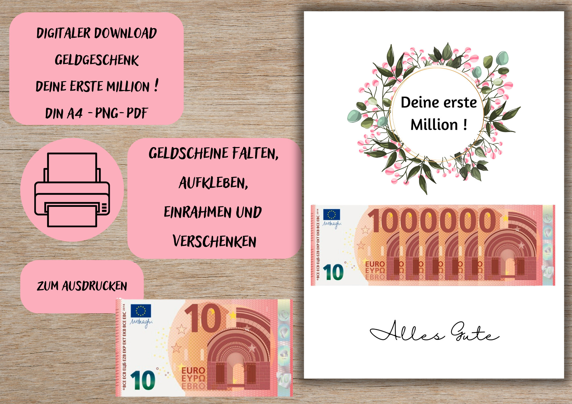 Die Schnellspur Zur 1 Million Pdf Geldgeschenk PDF Deine erste Million / Sofortdownload / Geburtstag