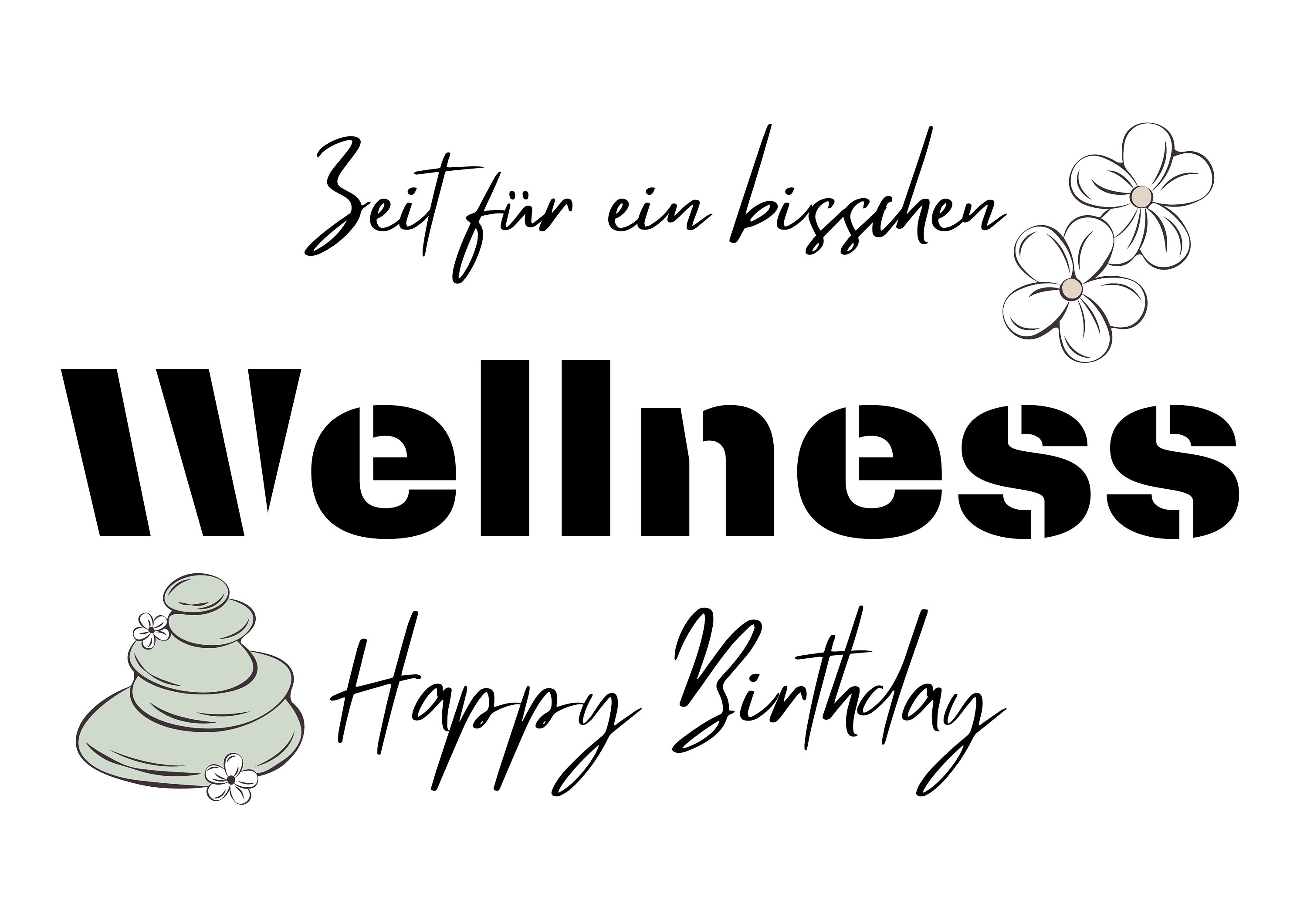 Geldgeschenk Wellness / Sofortdownload / Etsy