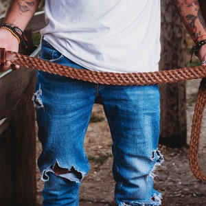 Leather Belt Wickerwork-Fashion accessory belt Boho Leather Handmade Belt for Men&#39;s and Women&#39;s-Alpine leather belt Unique Gift ideas