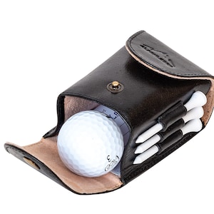 Alpenleder Golfball Case, Golfball Tasche Bild 3