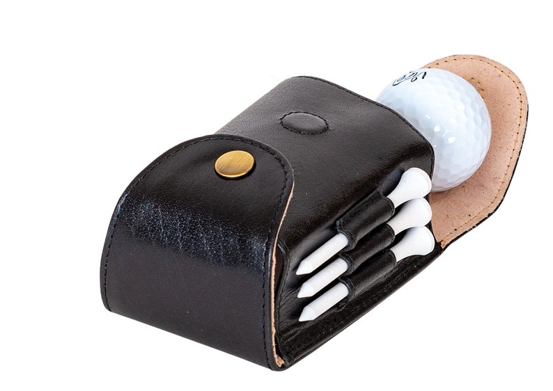 Alpine Leather Golf Ball Case Golf Ball Bag Etsy
