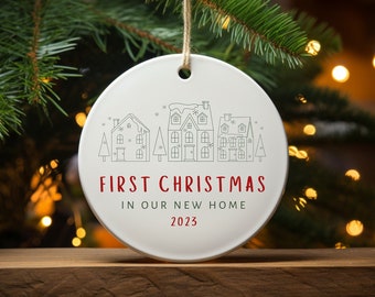 Personalized New Home Christmas Ornament - First Christmas