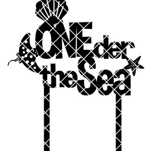 ONEder the Sea Cake Topper SVG