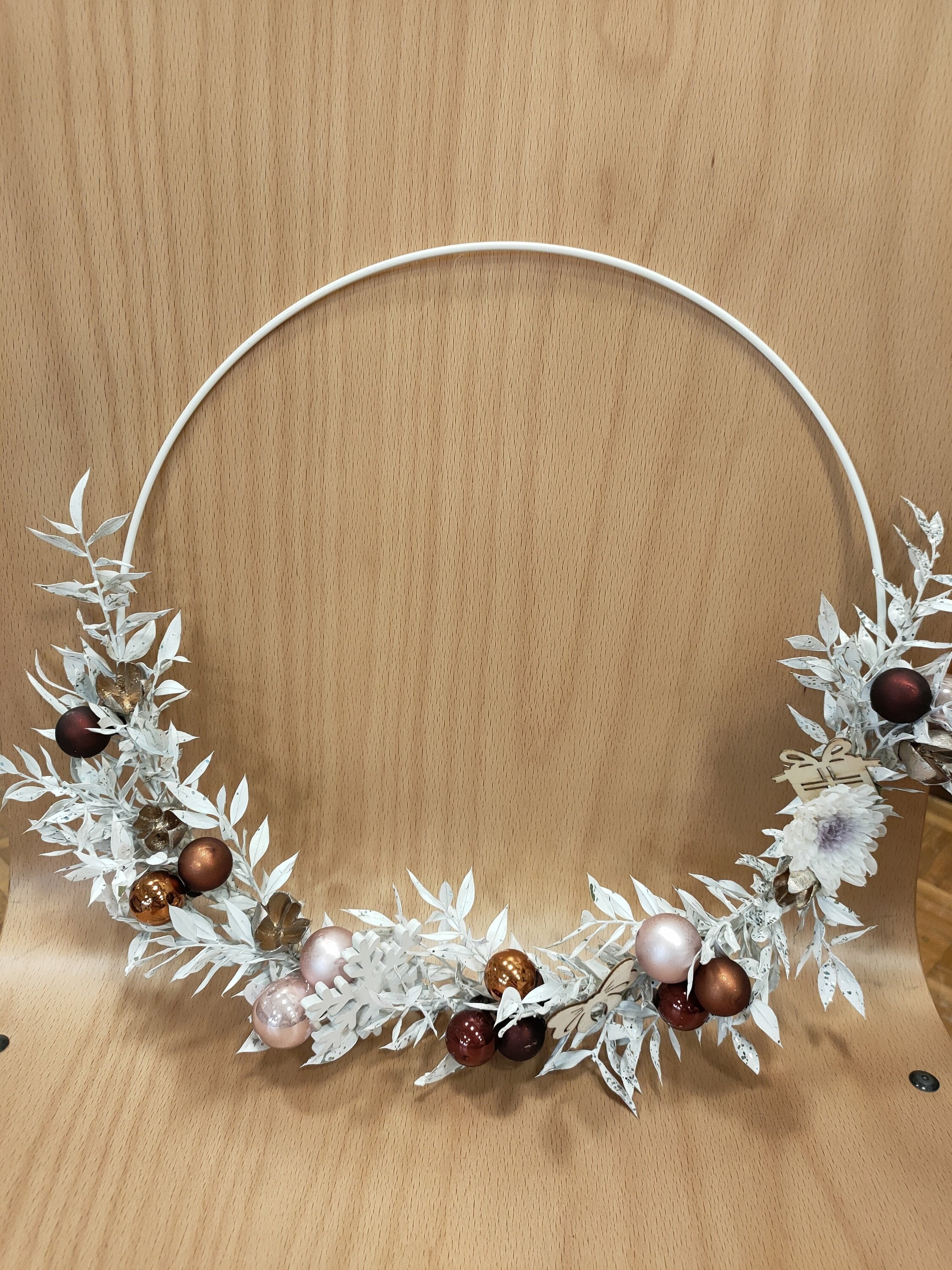 Couronne Noël Blanc