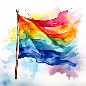 24 images clipart de fierté colorées : célébrez l'amour et l'égalité !